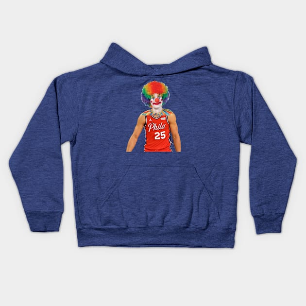 SimmonsClown Kids Hoodie by WhiteBoardInk